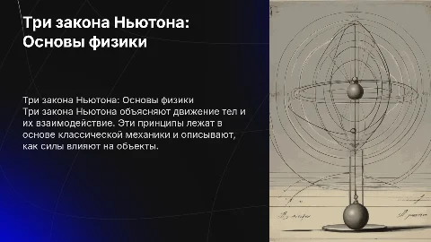 Принципы и формулировки трёх законов Ньютона