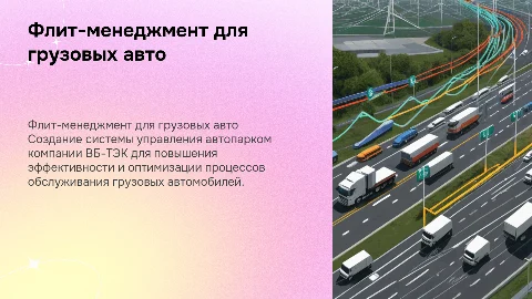 Презентация флит-менеджмента для грузовых авто ВБ-ТЭК