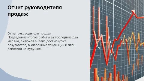 Отчет о проделанной работе руководителя продаж за 2 месяца