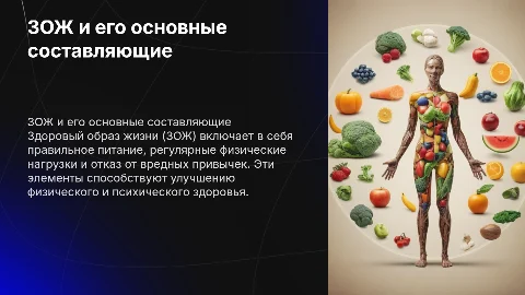 Зож и его составляющие