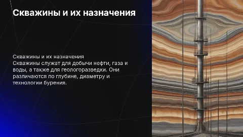 Скважины и их назначения