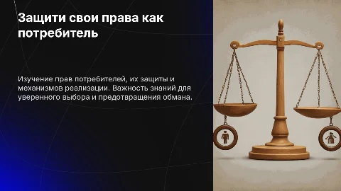 Защита прав потребителя