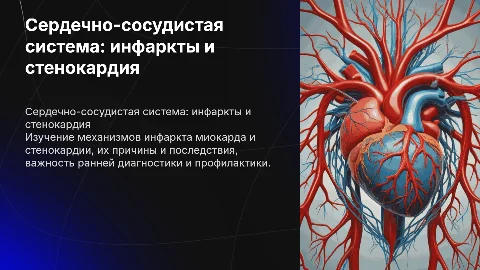 сердечно-сосудистая система: инфаркты и стенокардия