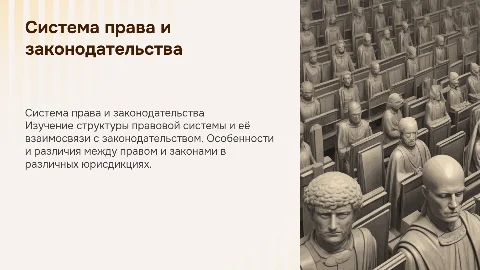 Презентация о системе права и законодательства