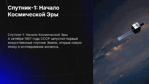 спутник 1 на англиском языке