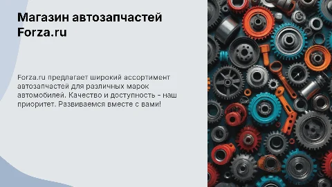 Магазин автозапчастей Forza.ru