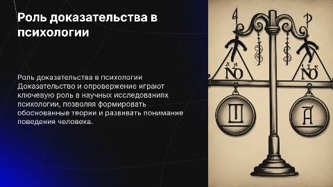 Роль доказательства и опровержения в психологии