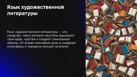 Язык художественной литературы