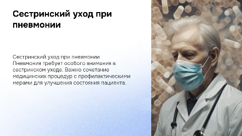 Сестринский уход и профилактика при пневмонии