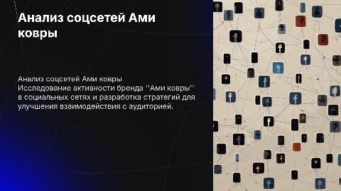 Анализ соц сетей Ами ковры и идеи по улучшению