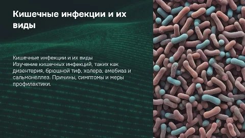 Кишечные инфекции: дизентерия, брюшной тиф и холера