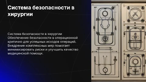 Система мер безопасности в хирургии: презентация для медиков