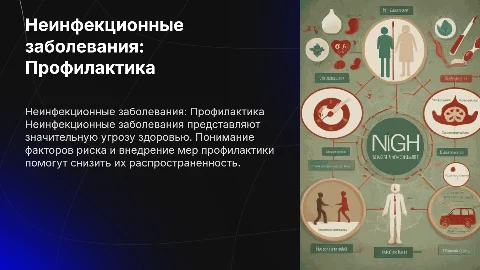Неинфекционные заболевания факторы риска и меры профилактики