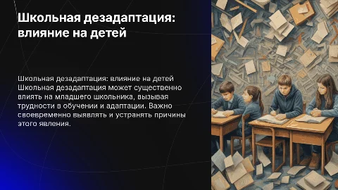 Школьная дезадаптация и её влияние на младшего школьника