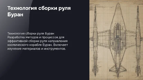 Проектирование технологии сборки руля космического корабля Буран