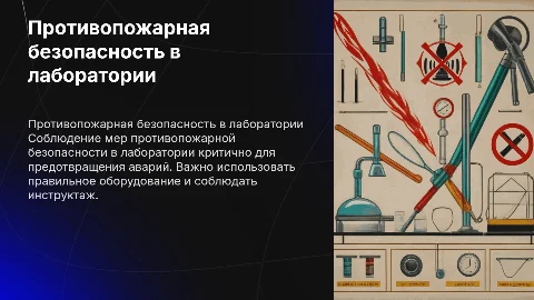 Меры противопожарной безопасности при работе в лаборатории