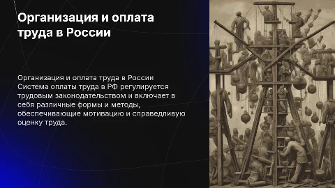 Организация и принципы оплаты труда в РФ