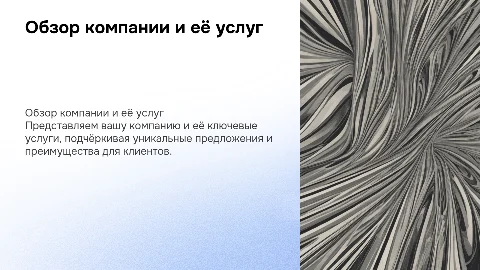 об организации и услугах