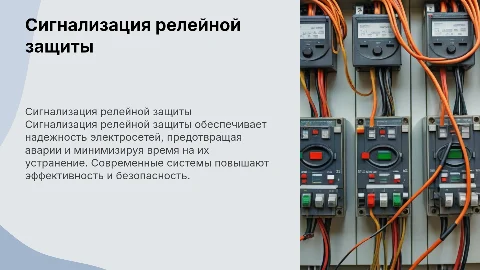 Сигнализация работы релейной защиты
