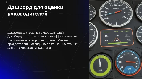Дашборд рейтингования руководителей по линейным обходам