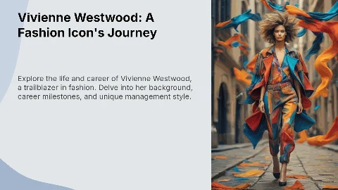 Презентация: Vivienne Westwood: Fashion Icon's Journey and