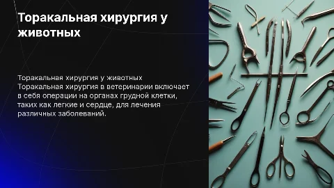 торакальная хирургия в ветеринарии