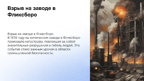 Взрыв на химичеческом заводе Фликсборо