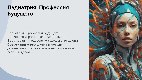 педиатрия-профессия будущего