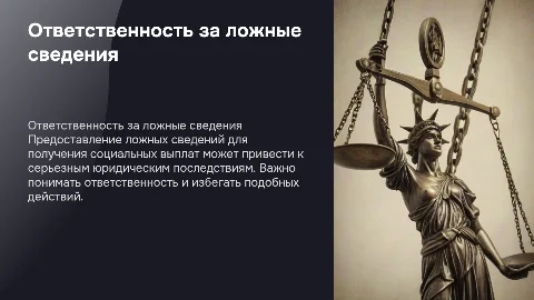 Привлечение к ответственности за ложные сведения в выплатах