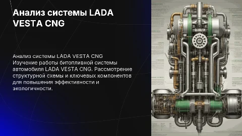 Анализ системы битопливного питания LADA VESTA CNG