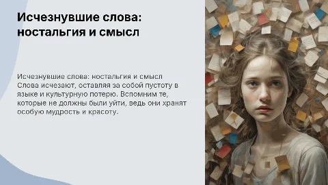 Слова которые исчезли(а жаль)