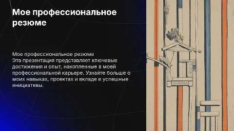 Мое профессиональное резюме