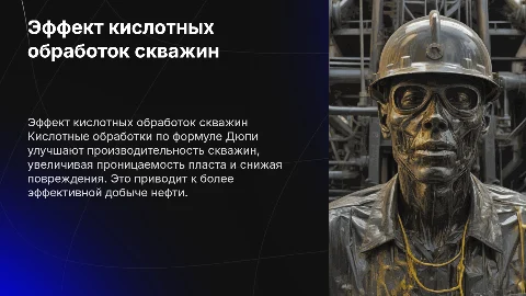 Технологический эффект кислотных обработок нефтяных скважин