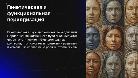 Генетическая и функциональная периодизация: жизненный путь