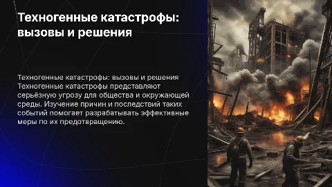 Техногенные катастрофы