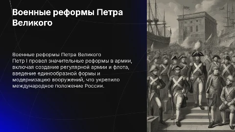 Военные реформы Петра 1