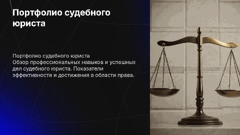 Портфолио судебного юриста