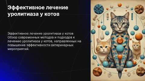 Повышение эффективности ветеринарных мероприятий при лечении котов