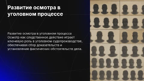 Осмотр как следственное действие в уголовном судопроизводстве