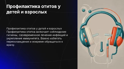 Профилактика отитов