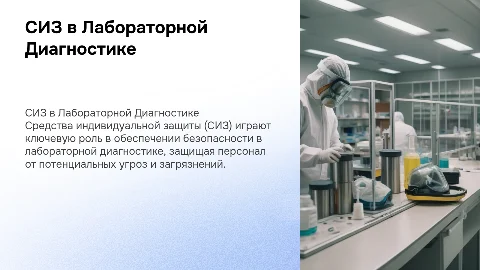 СИЗ в Лабораторной диагностике