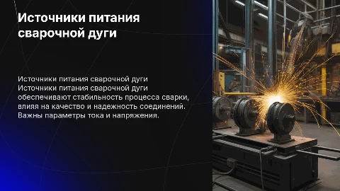 Источники питания сварочной дуги