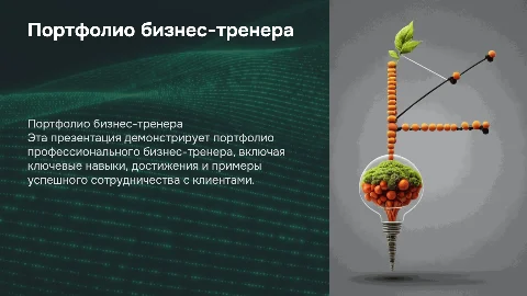 Портфолио бизнес-тренера в виде презентации