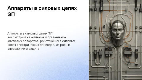 Назначение и применение аппаратов в силовых цепях ЭП