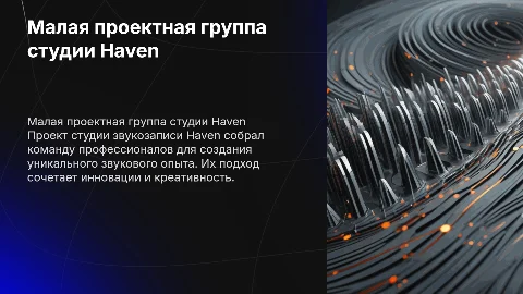 Малая проектная группа студии звука записи Haven