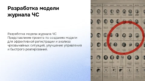 Разработка модели журнала регистрации ЧС