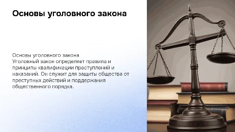 ТЕМА 2. УГОЛОВНЫЙ ЗАКОН