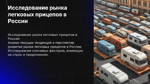 Исследование рынка легковых прицепов в россии