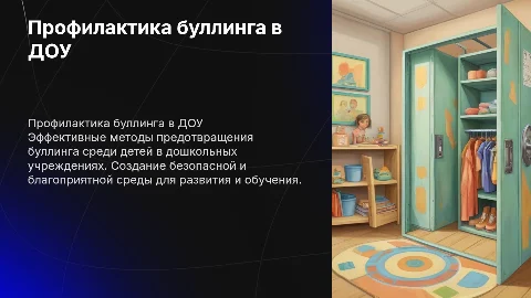 Профилактика буллинга в ДОУ
