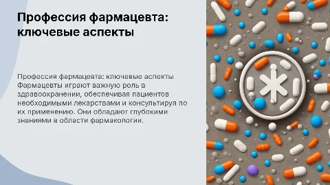 Профессия "Фармацевт"